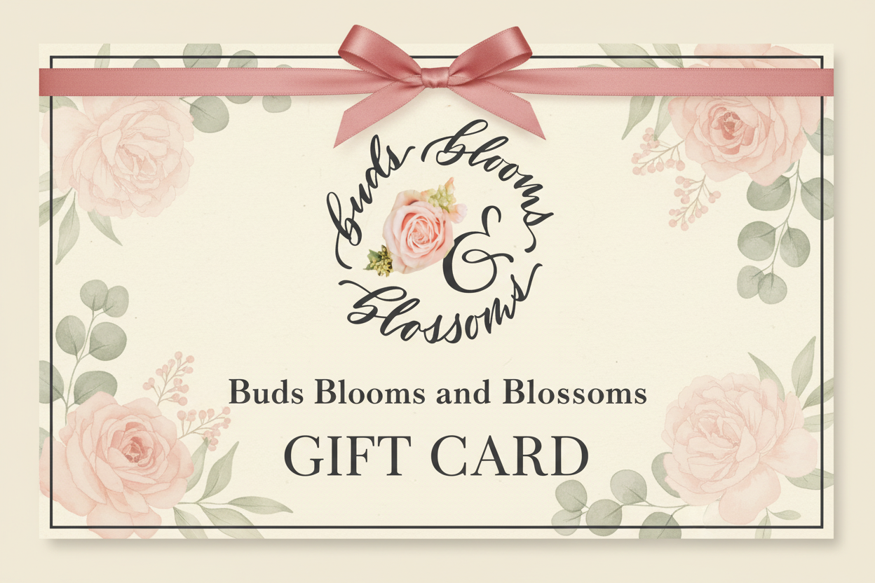 Buds Blooms and Blossoms Gift Card